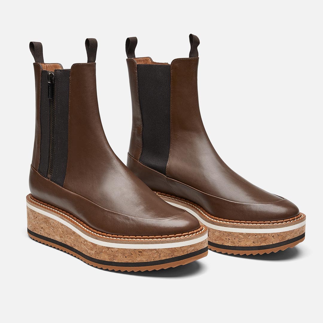 ANKLE BOOTS - BAYA ankle boots, wood brown calfskin