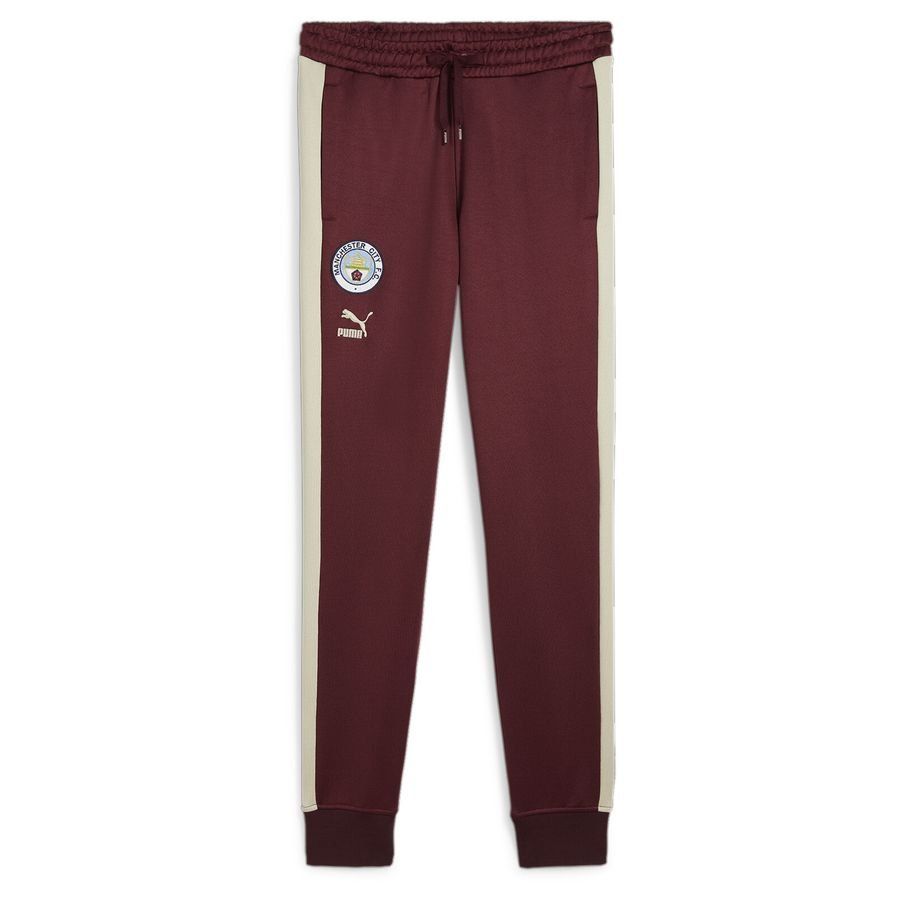 Manchester City Bas de Survêtement FtblHeritage T7 - Bordeaux/Beige