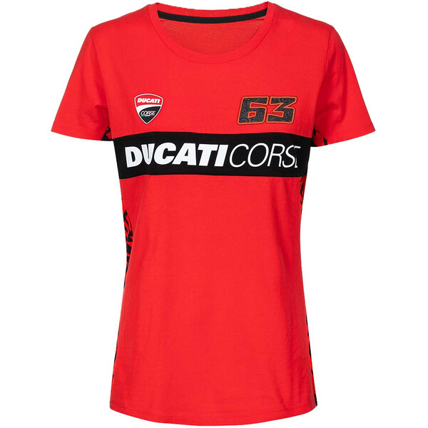 ducati - T-shirt femme Bagnaia 63 Rouge