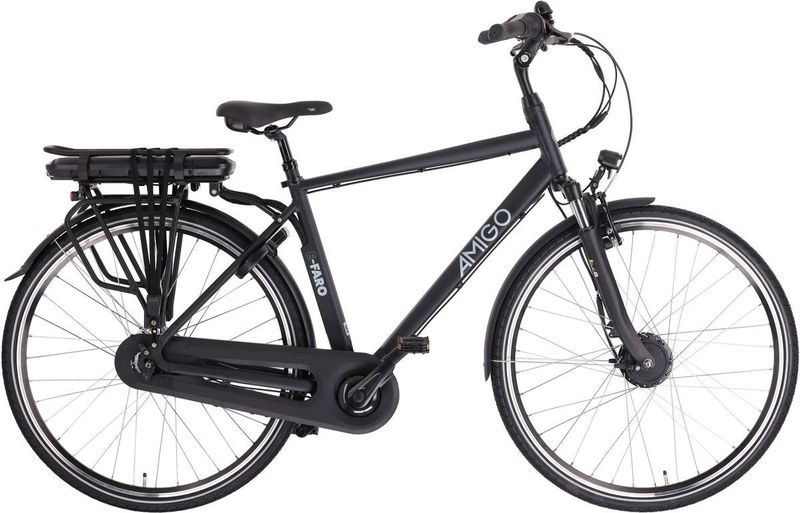 AMIGO - E-Faro S2 - Elektrische Fiets - Matzwart - 28 Inch - 7 Versnellingen - 536 Wh Accu