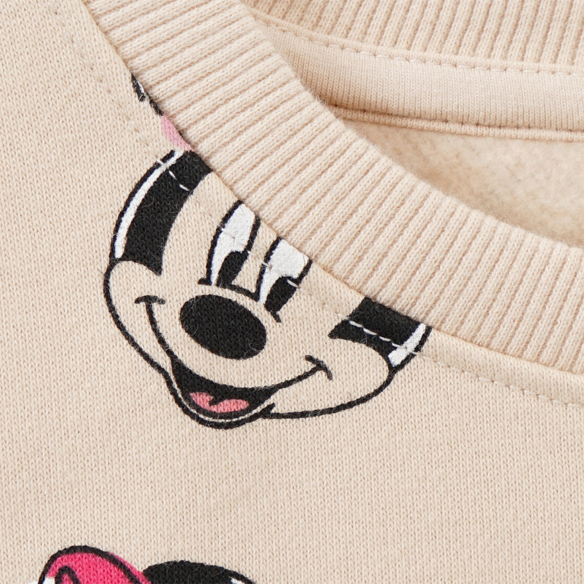 Topolino Minnie Maus Sweatshirt mit Allover-Print beige