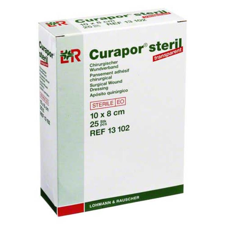 Curapor Wundverband transparent 8x10 cm steril, 25 St