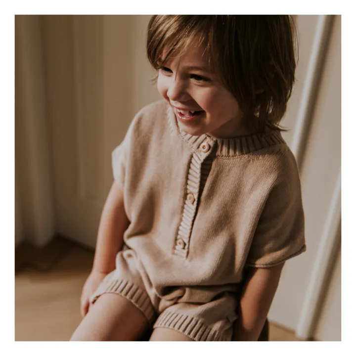 Yuki Combinaison Single Coton Bio | Beige