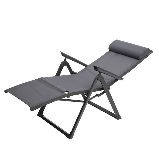 Fauteuil de jardin DECIMA Ardoise / Gris quartz