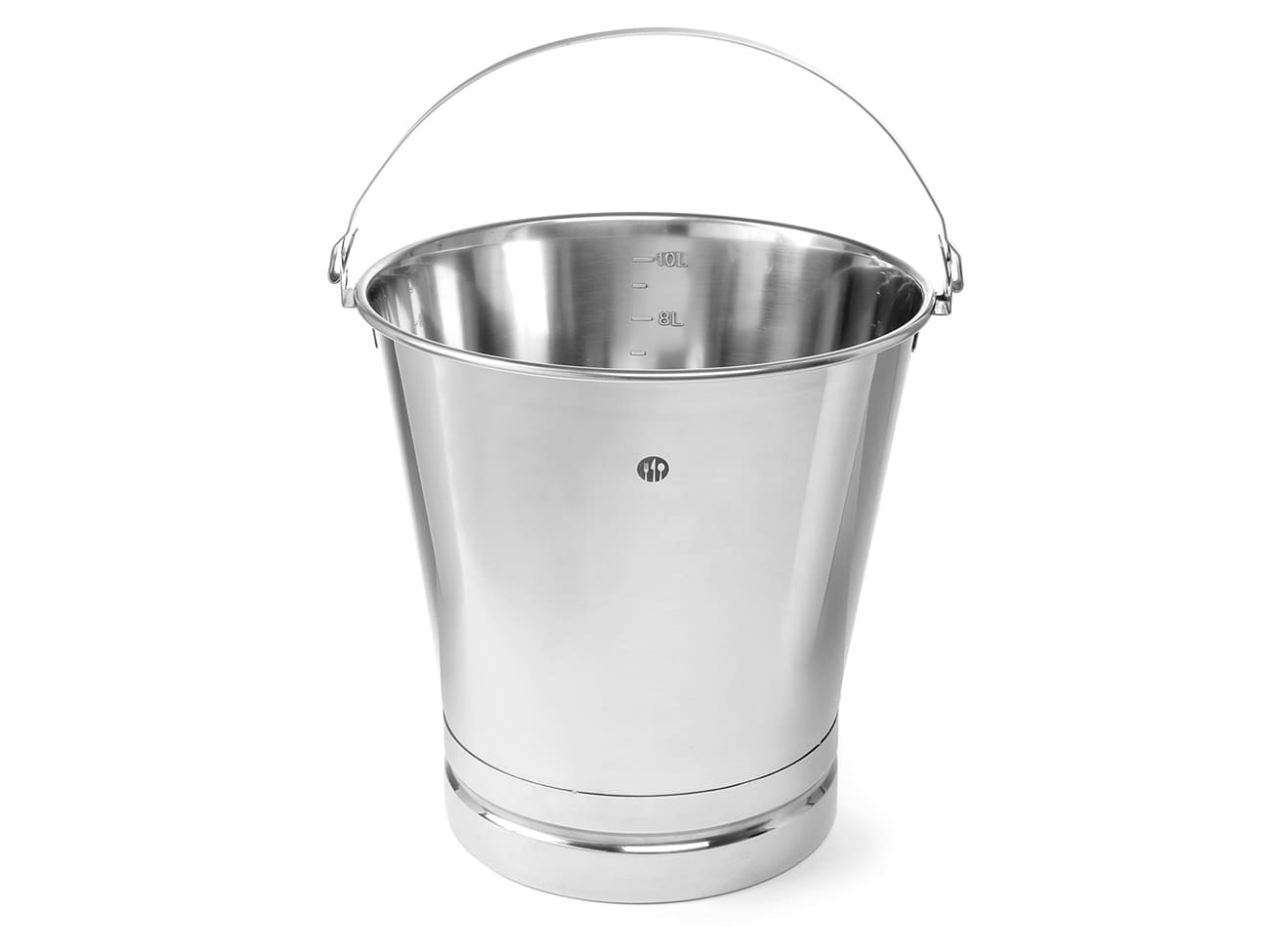 Seau gradué inox - fond renforcé - 12 litres - Hendi