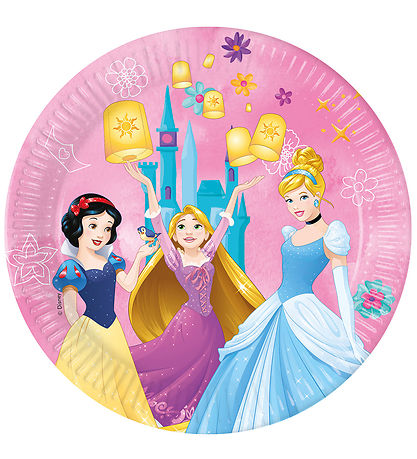 Decorata Party Pappteller - 8er-Pack - 23 cm - Princess Live You