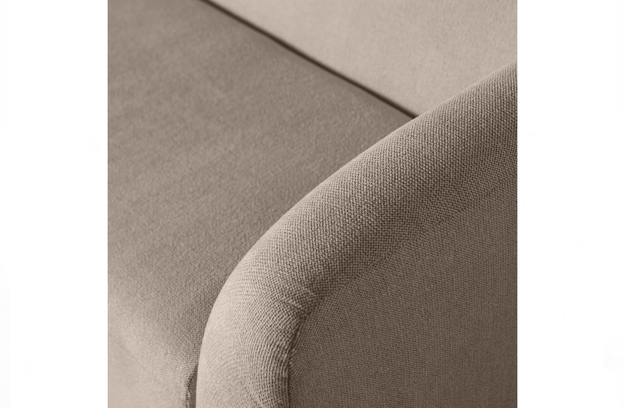 BePureHome 3-zitsbank Sloping Lichtbruin Melange