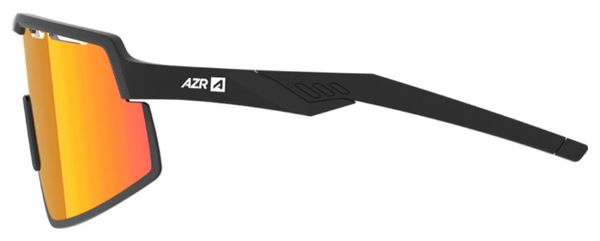 Lunettes AZR Speed RX Noir Mat / Écran Hydrophobe Rouge