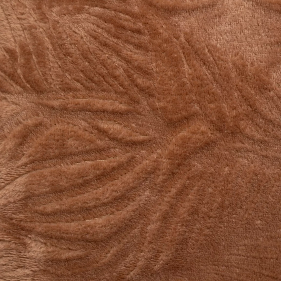 Coussin carré flanelle (40 x 40 cm) Ryo Marron