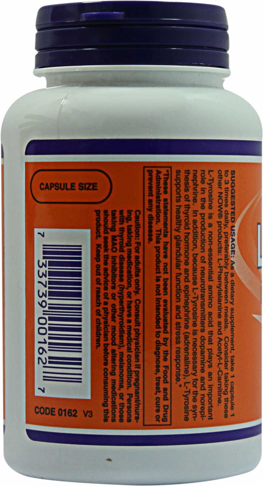 NOW Foods L-Tirosina 120 cápsulas