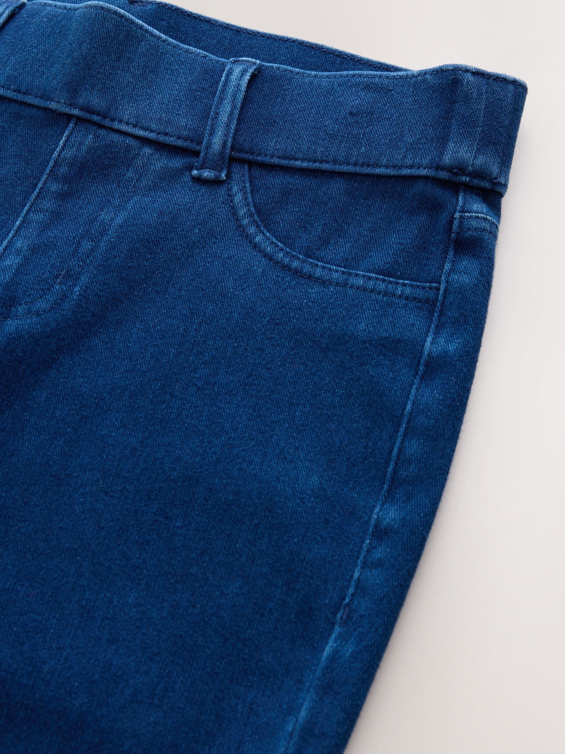 Donkerblauw - Check Jersey Bootcut Leggings
