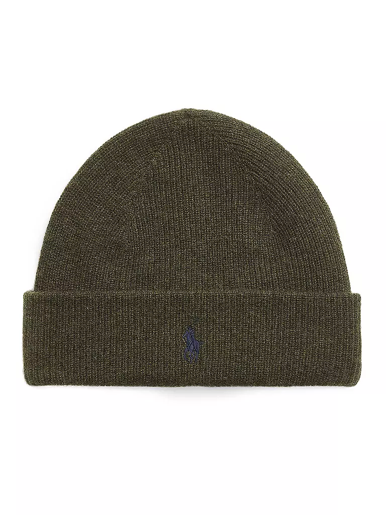 POLO RALPH LAUREN Kaschmirmütze - Haube  olive