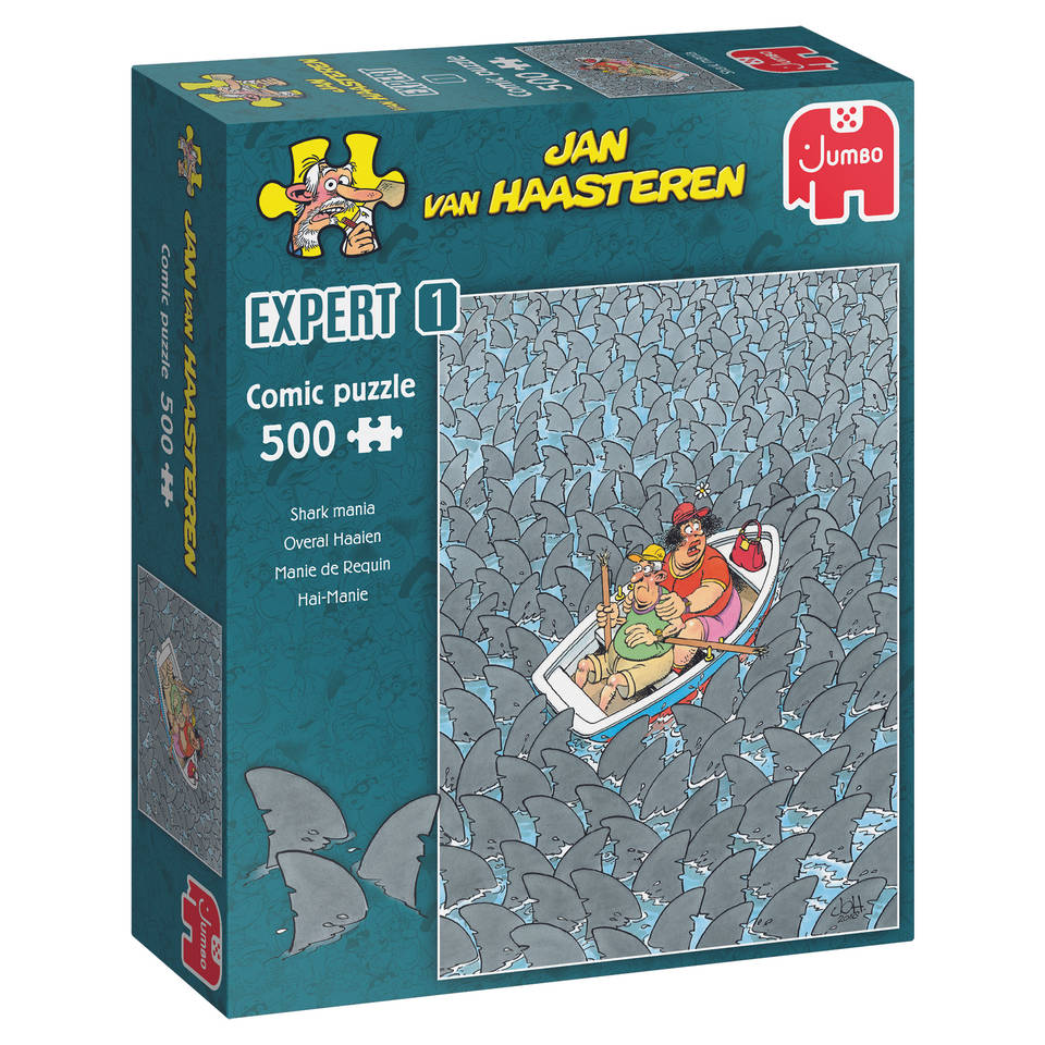 Jumbo Jan van Haasteren puzzel Expert 1: overal haaien - 500 stukjes