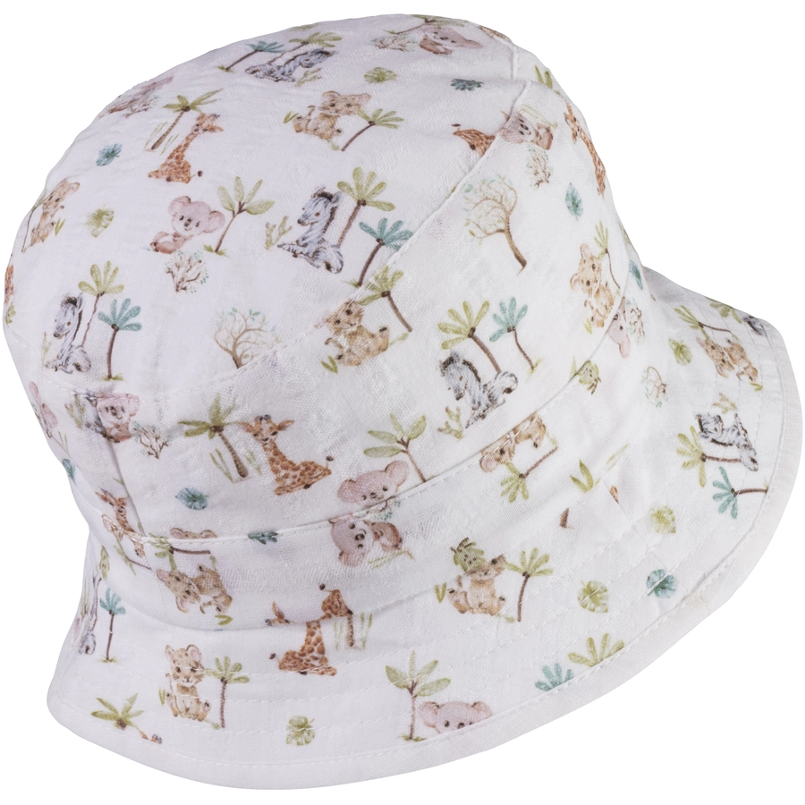 Sterntaler Wendefischerhut Tierbabys ecru