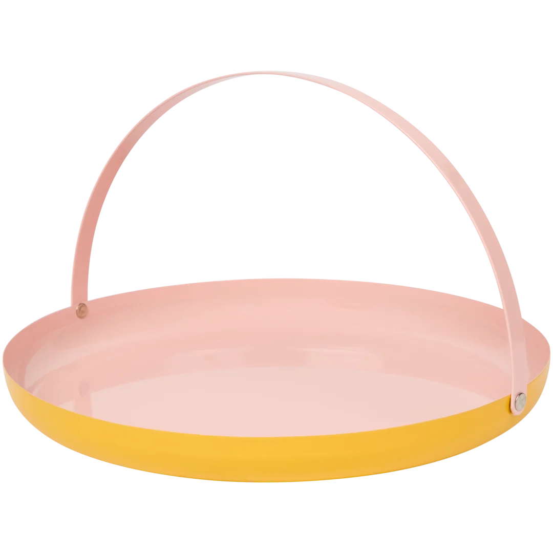 Assiette décorative avec poignée