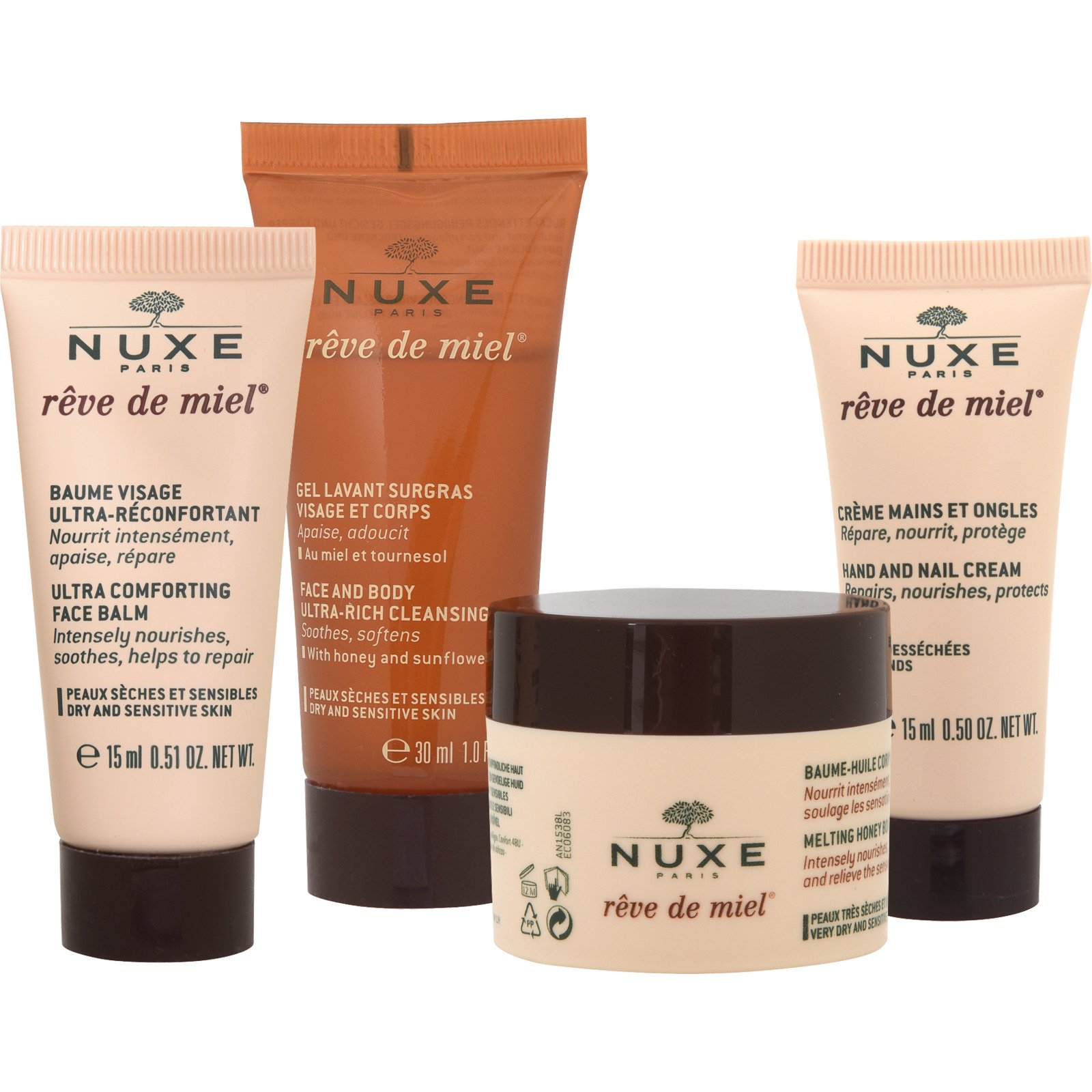 Nuxe Rêve de Miel Cocooning Rituelset 4-teilig