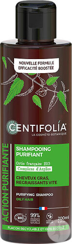 Centifolia Action Purifiante Shampoing Crème Cheveux Gras Flacon 200ml