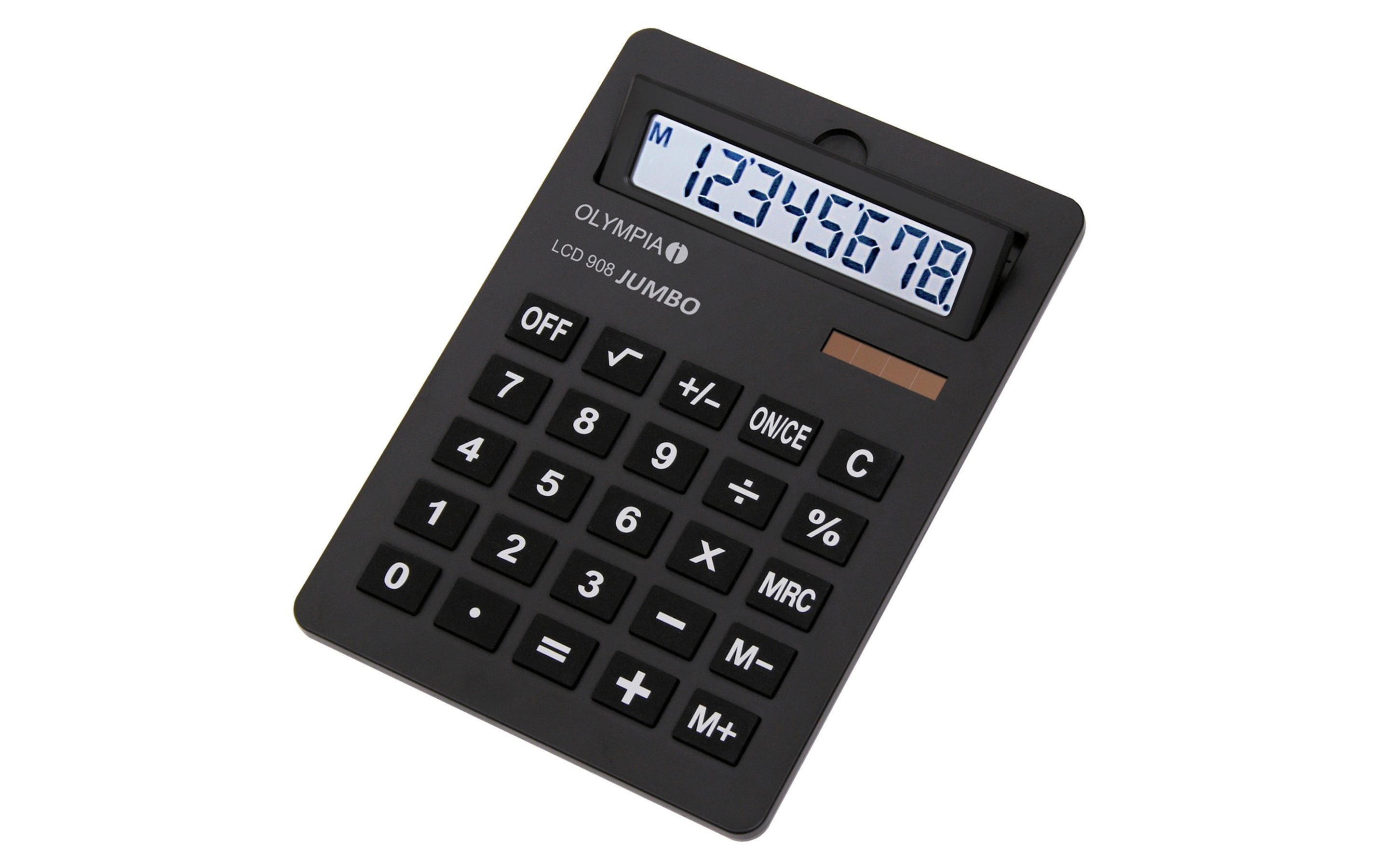 Taschenrechner LCD 908Batterie- und solarbetriebener Tischrechner