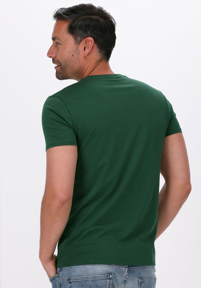 LACOSTE donkergroene lacoste t-shirt 1ht1 men's tee-shirt 1121