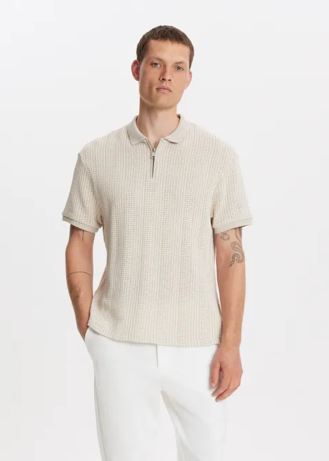 Polo retro bruin (TAU.L)