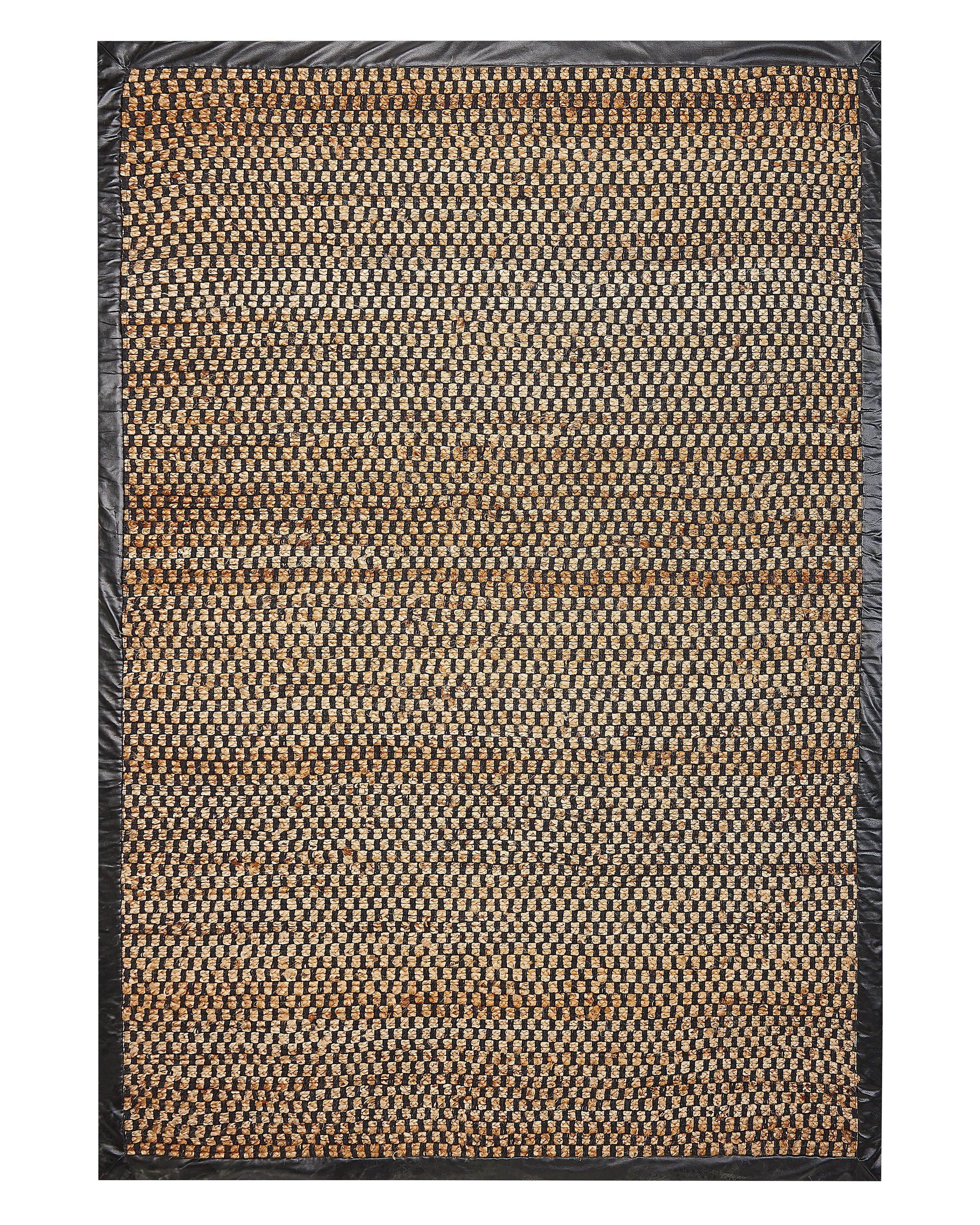 Vloerkleed GERCE Zwart 140 x 200 cm Jute