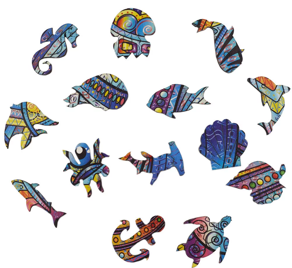PUZZLE BOIS - LA BALEINE BLEUE