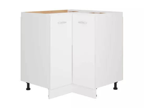 Meuble bas d'angle de cuisine Blanc 75,5x75,5x80,5