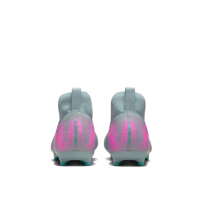 Nike JR ZOOM SUPERFLY 10 ACAD FGMG FQ8304-301 OCEAN-CUBE-PINK-BLAST
