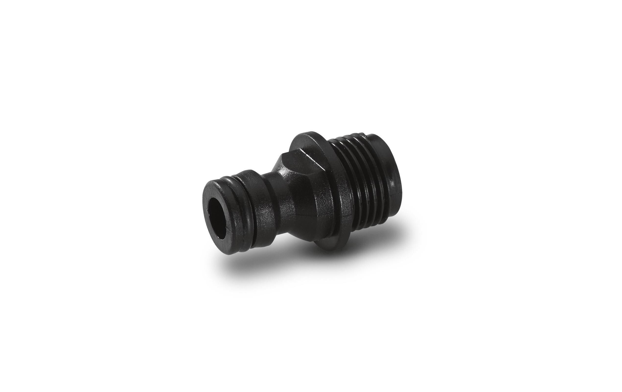 Adapter G1/2 GeräteanschlussG1/2-Geräteanschluss zur Verbindung von Schlauchkupplungen mit beispielsweise Sprinklern (mit Innengewinde)