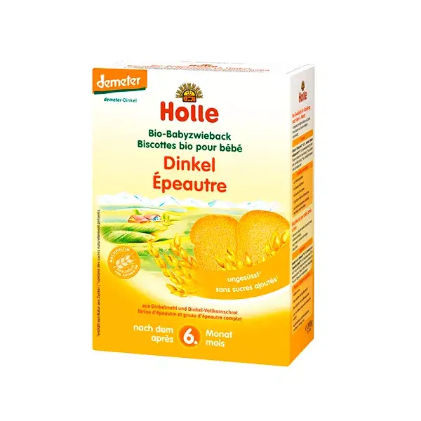 Biscoitos de Espelta Orgânicos Holle +6m 2 x 100g