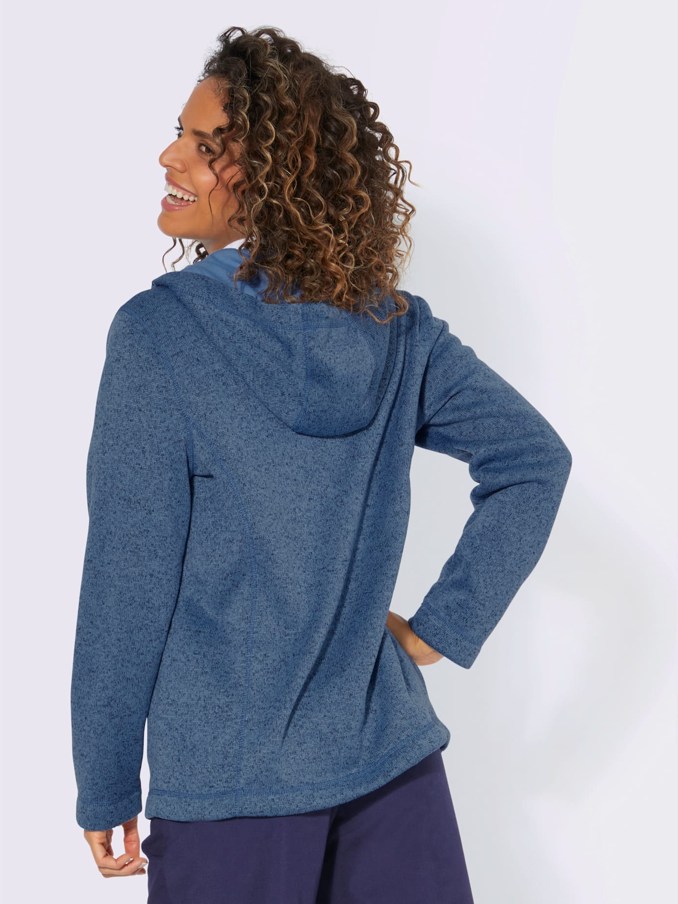 Veste en tricot polaire zippé double curseur