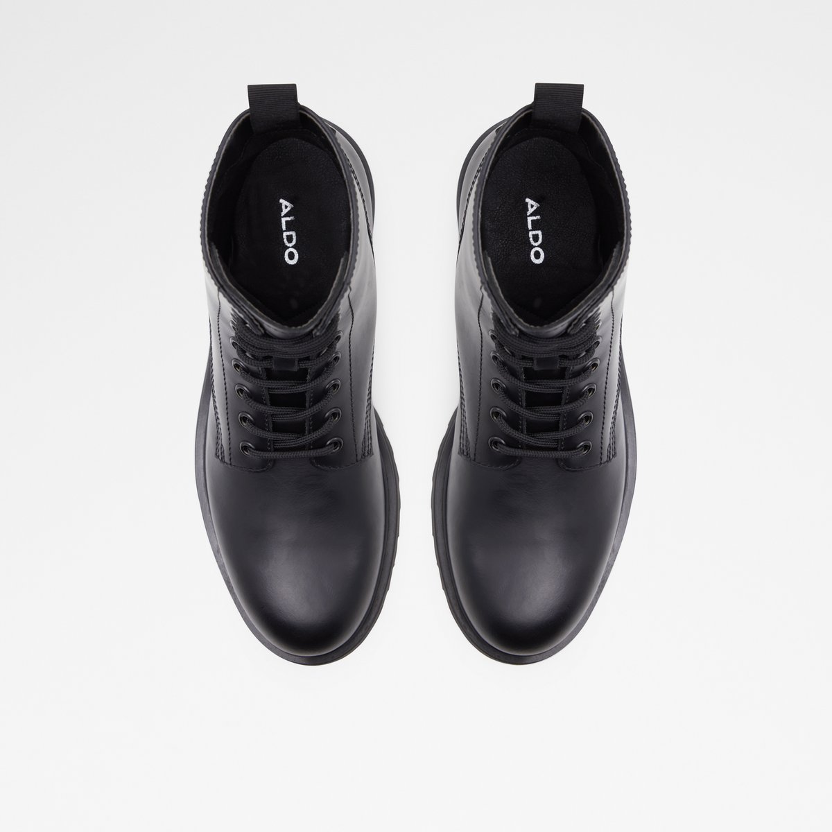 Falconer Black Leather Smooth Men Lace-up boots