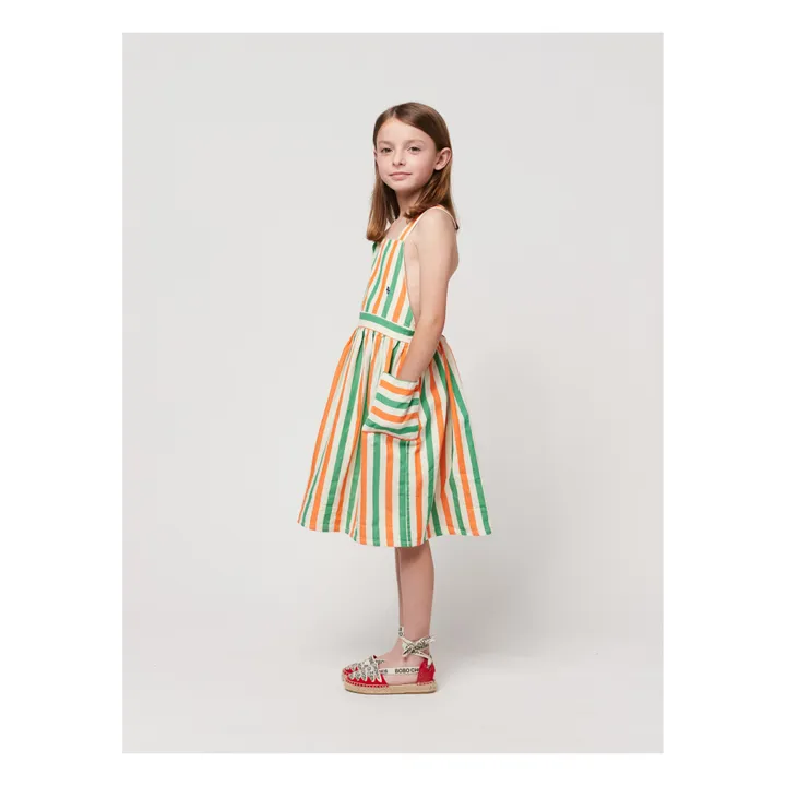 Bobo Choses Robe Rayée | Ecru
