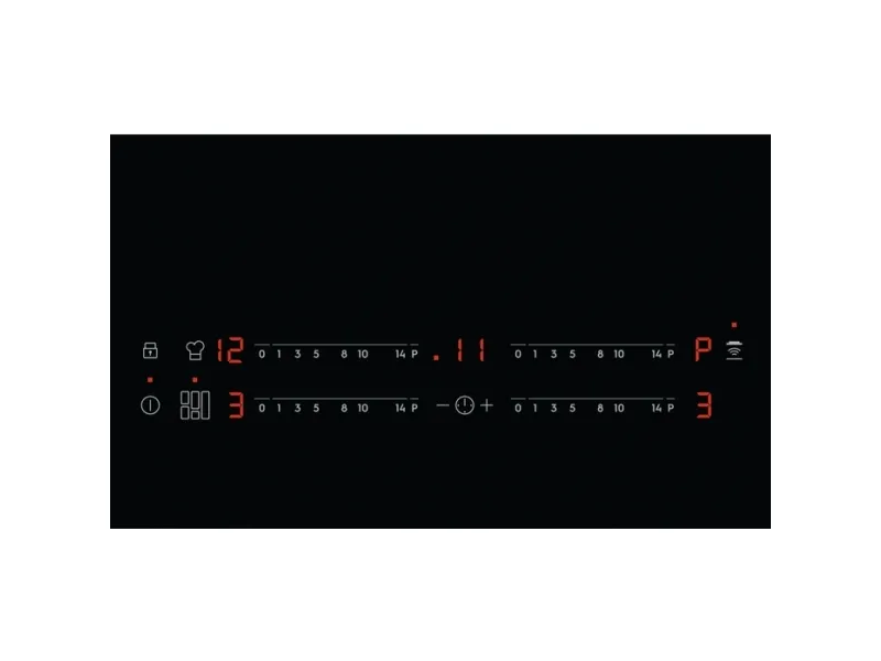 Electrolux EIV654 - Induktions kogeplade - 4 plader - Niche - bredde: 56 cm - dybde: 49 cm - med kantet front - sort