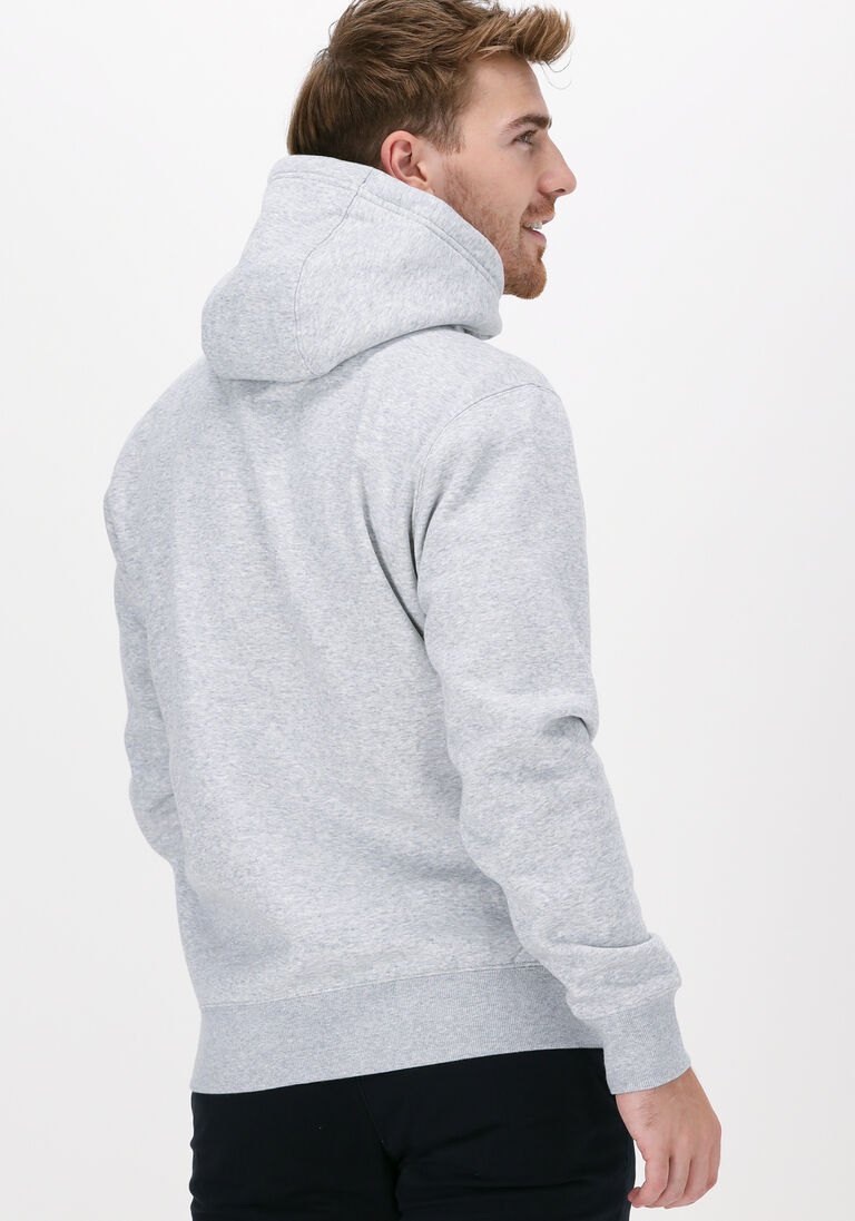TOMMY JEANS lichtgrijze tommy jeans sweater tjm regular fleece hoodie
