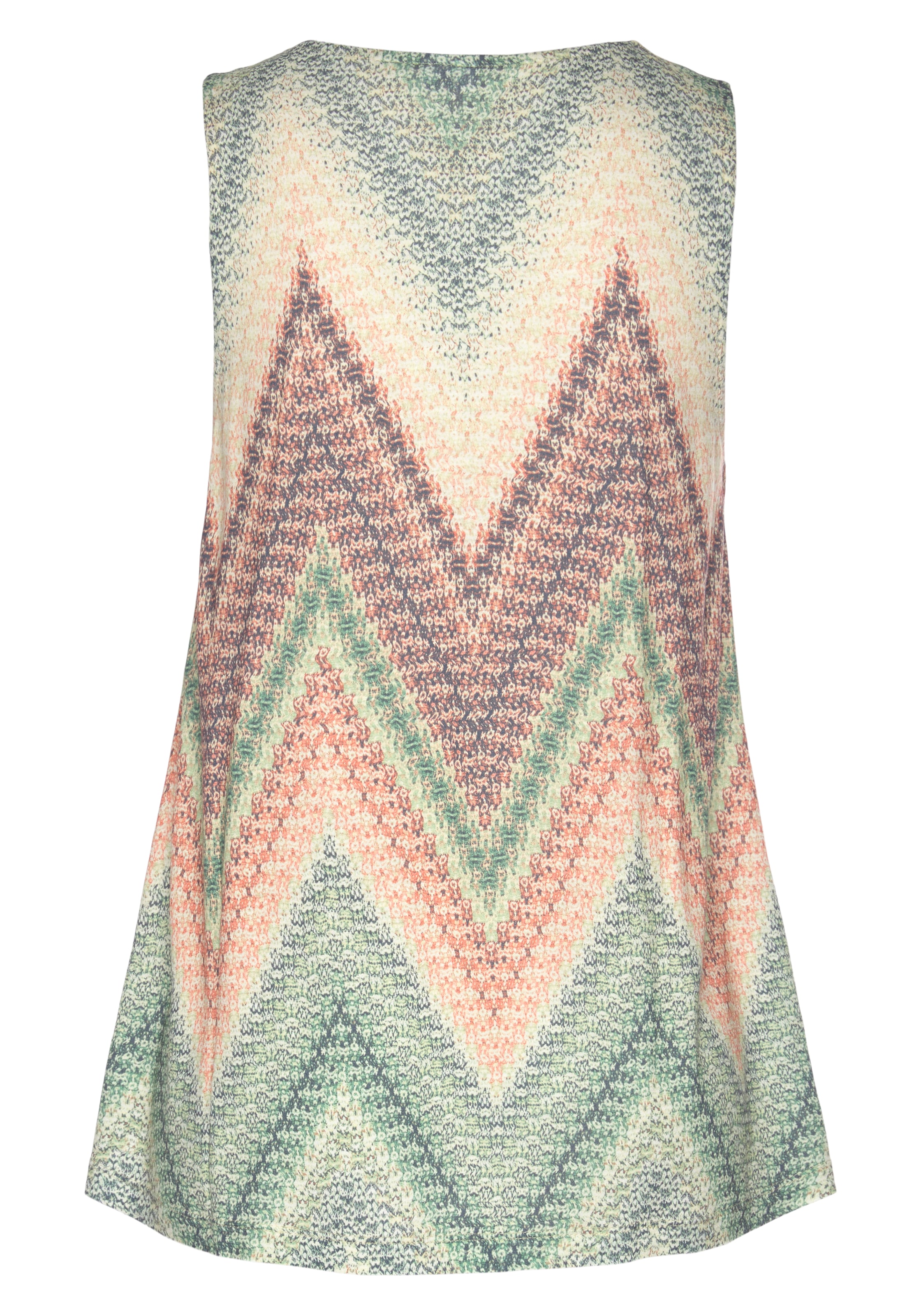LASCANA Tanktop , mit Alloverprint und V-Ausschnitt, sommerliches Blusentop