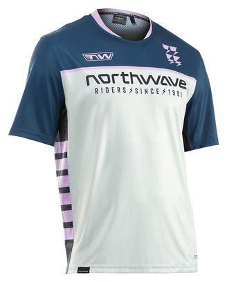 Maillot Manches Courtes VTT Northwave Edge 2 Bleu/Gris