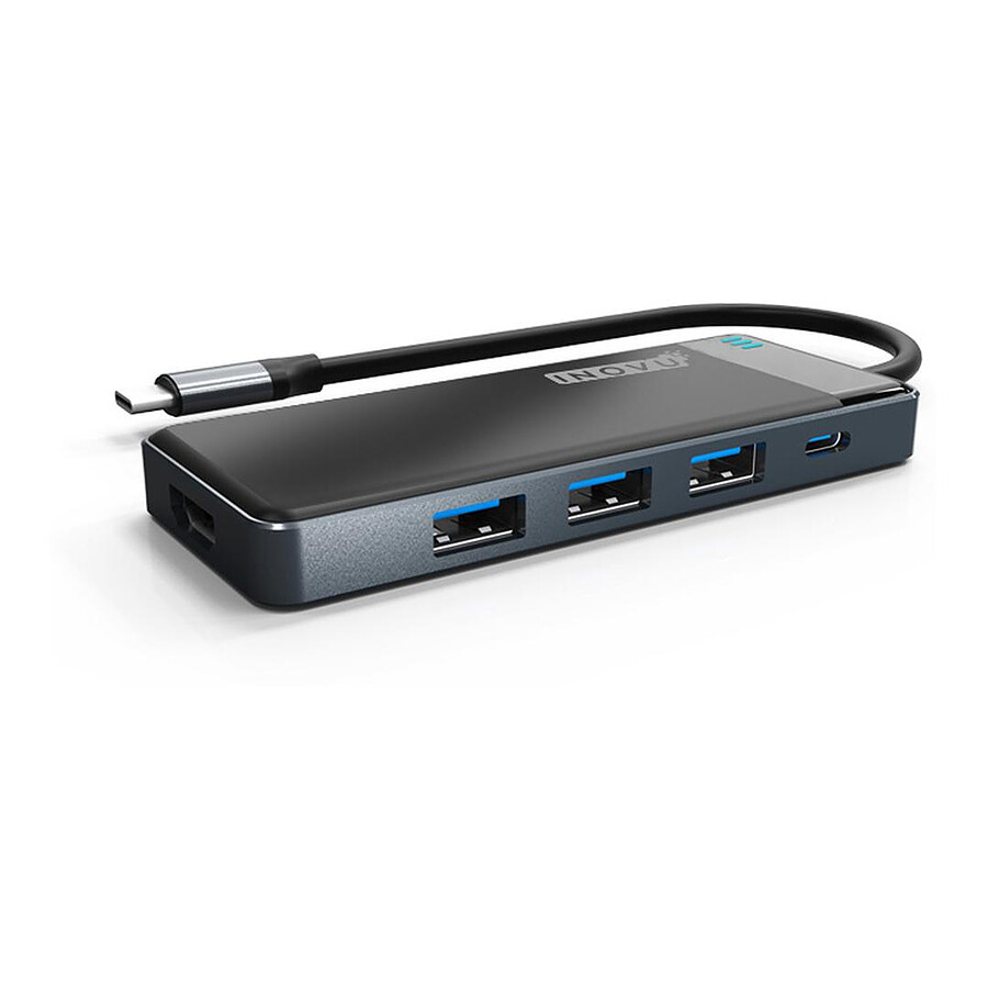 INOVU Station d'accueil USB-C 6 en 1 (HDMI/USB/SD)