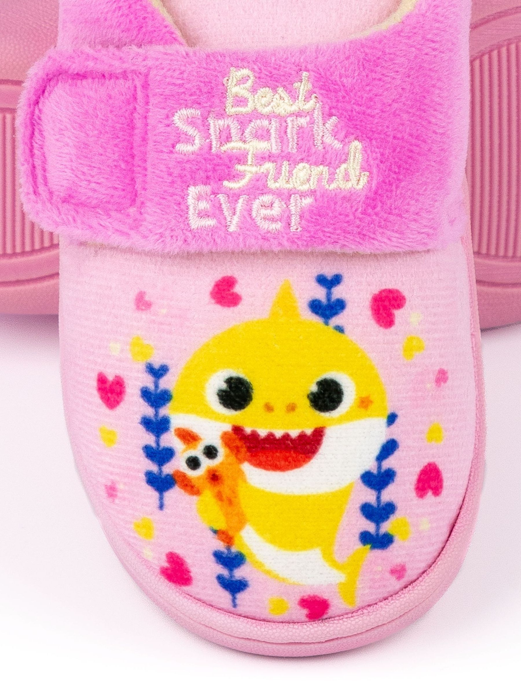 Roze Baby Shark - Vanilla Underground Gruffalo Velcro Slippers