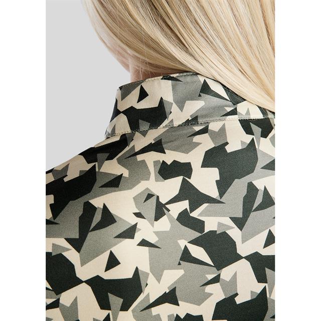 Trainingsshirt Montar MOCami All Over Print Donkergroen