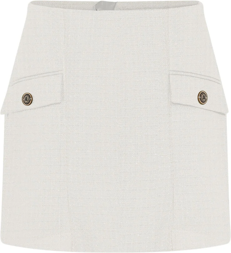 Bruuns Bazaar PlatanusBBSian skirt Snow white