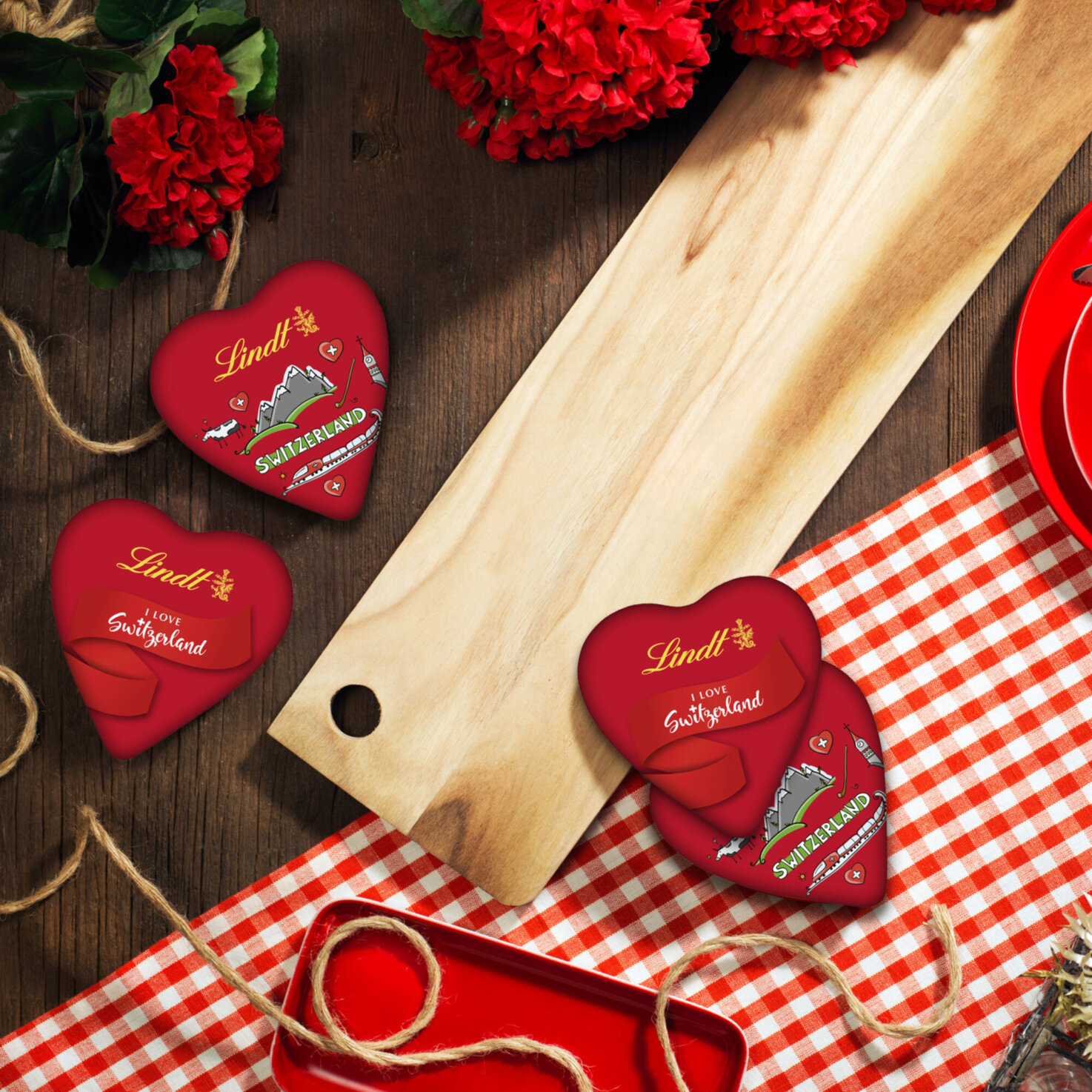 Lindt Souvenir Herz Milch Design Edition