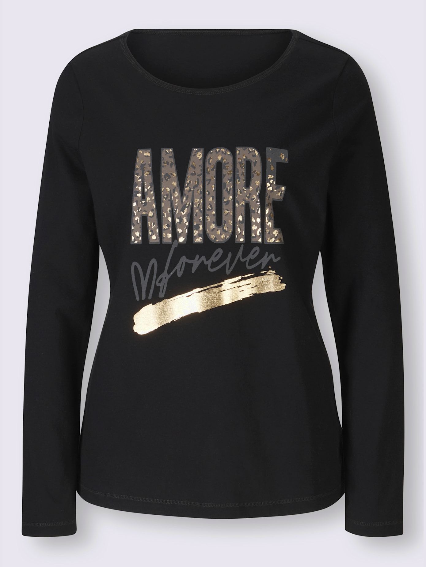 T-shirt imprimé feuille brillant