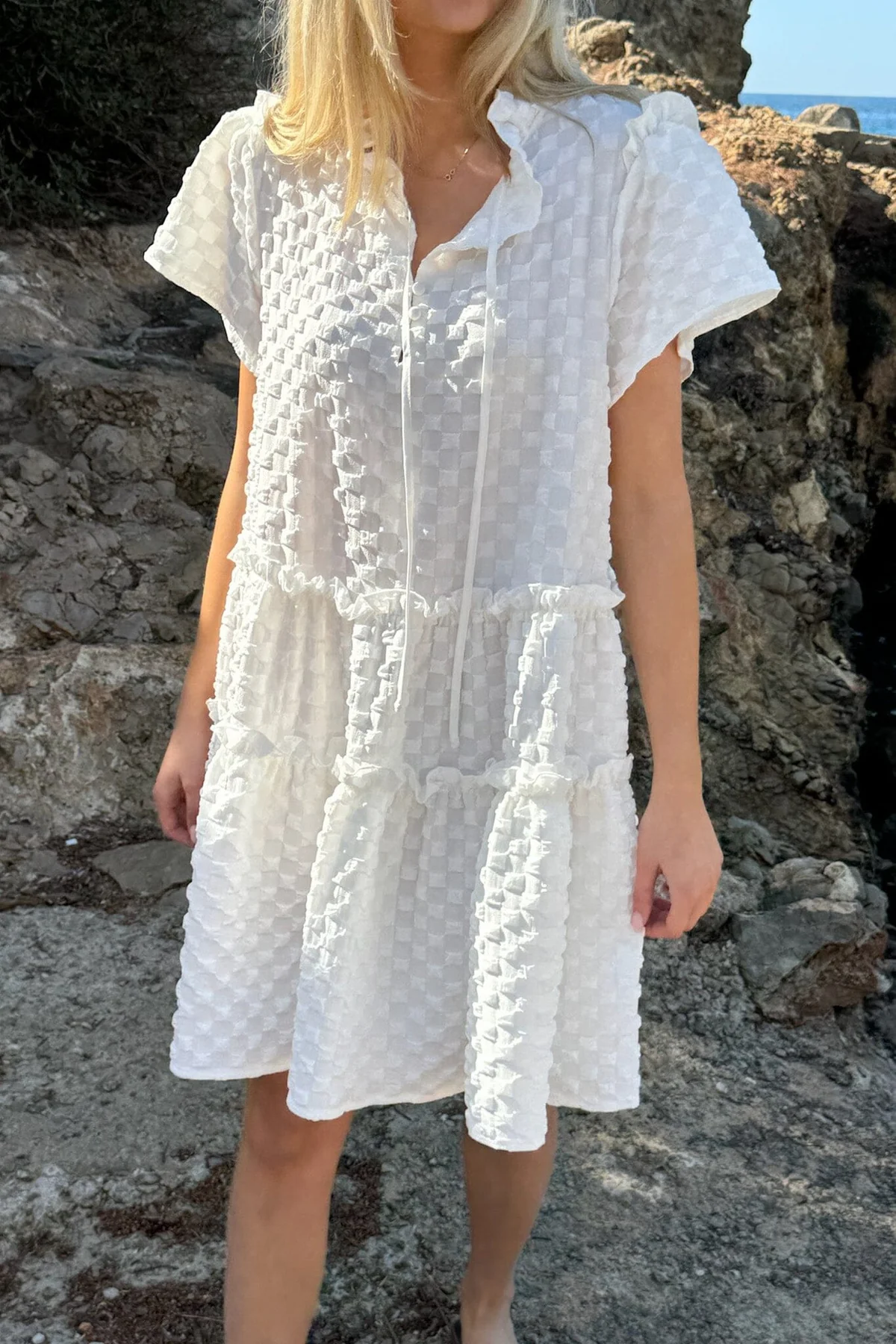 BYIC Fridaic Dress wb white bubble