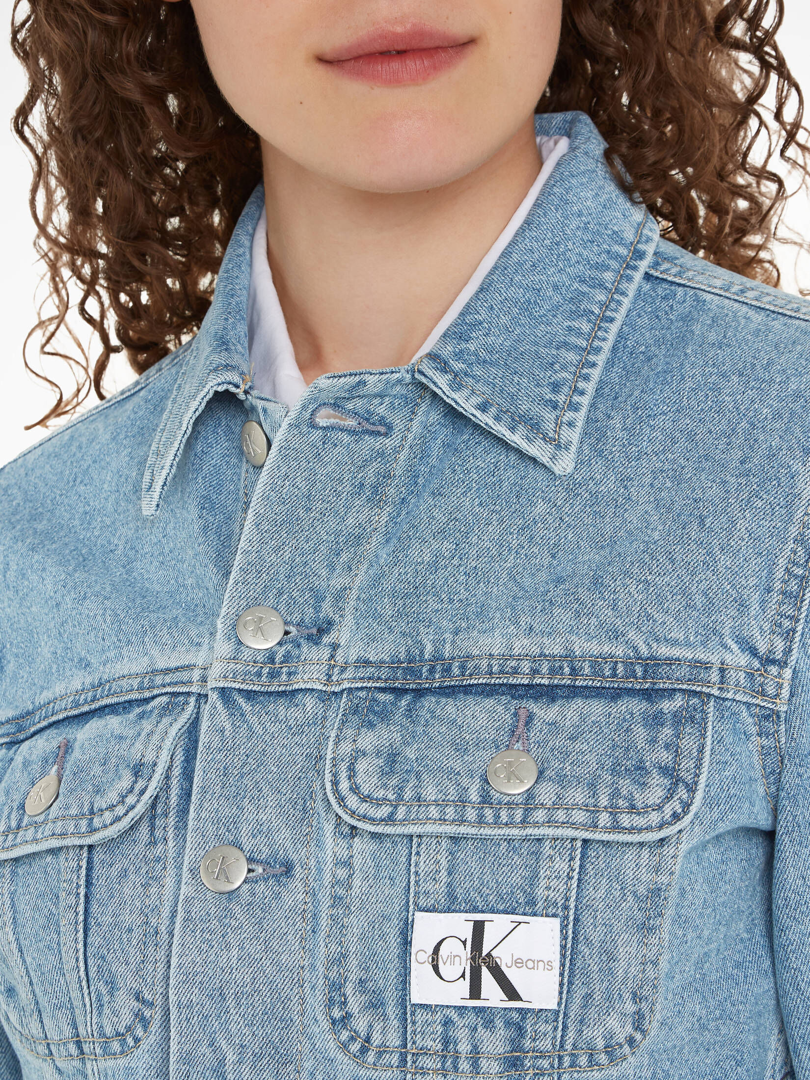 CALVIN KLEIN JEANS| Damen Jeansjacke CROPPED 90S
