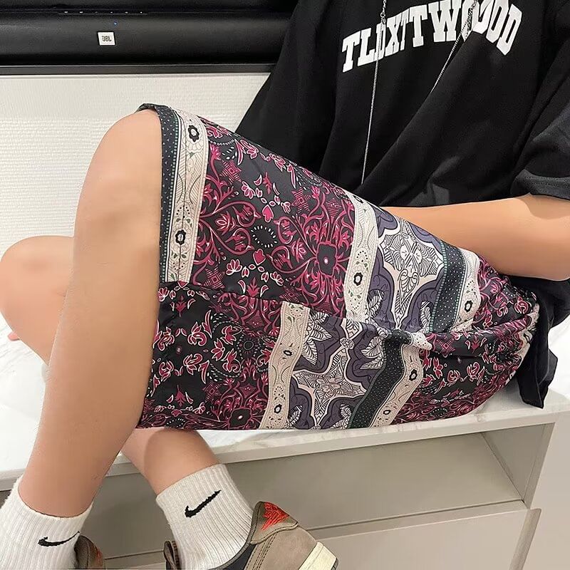 Jozev - Shorts met trekkoord en bloemenprint