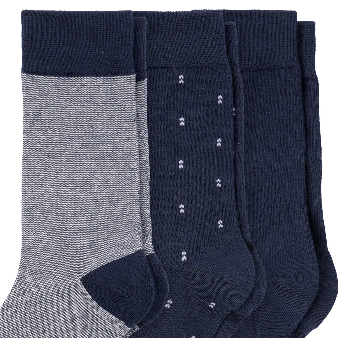 VanVaan 3 Paar Herren Socken im Set dunkelblau