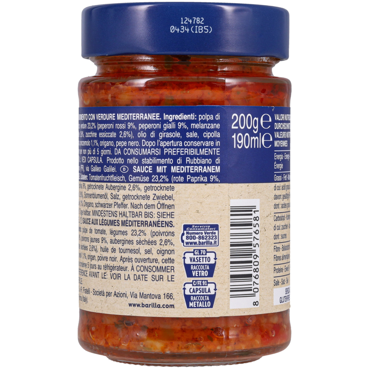 Barilla Pesto Rustico Mediterraneo