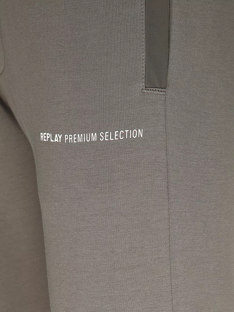 REPLAY Jogginghose Regular Fit olive