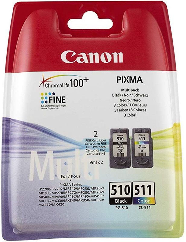 Canon - PG-510/CL-511 - Inktcartridges - Zwart/Kleur